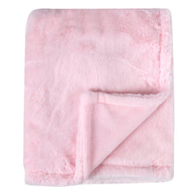 Load image into Gallery viewer, Baby 2 Piece Set Fleece Blankets 36" x 30" & Snuggler - Pink Elephant