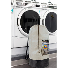 Load image into Gallery viewer, Wholesale Laundry Bag Backpack with Front Mesh Pocket - Khaki