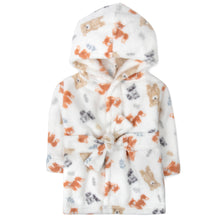 Load image into Gallery viewer, Forest Animal Toddler Robe - Grey