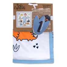 Load image into Gallery viewer, Photo Op Milestone Blanket - Blue Dinosaur
