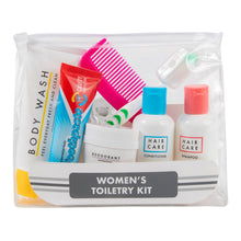 Load image into Gallery viewer, Women's 15-piece Toiletry Kit with Pouch
