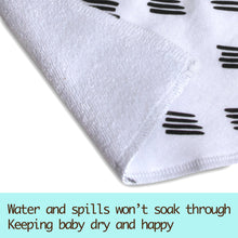 Load image into Gallery viewer, 6-Pack Baby Bandana Bibs - Black & White