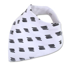 Load image into Gallery viewer, 6-Pack Baby Bandana Bibs - Black & White
