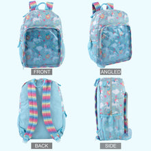 Load image into Gallery viewer, 17-Inch Unicorn Backpack & Lunch Bag with 14-Piece School Supply Kit