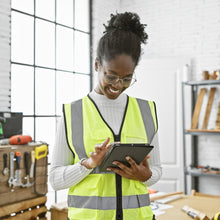 Load image into Gallery viewer, Deluxe Adult High Visibility Safety Vest With Clear ID Pocket