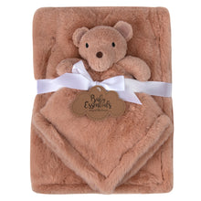 Load image into Gallery viewer, Baby 2 Piece Set Fleece Blankets 36" x 30" & Snuggler - Bear