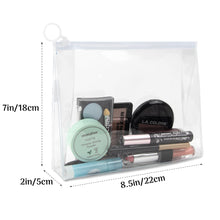 Load image into Gallery viewer, Clear Toiletry Zippered Pouch