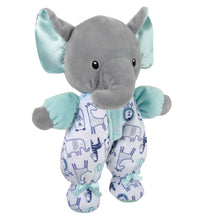 Load image into Gallery viewer, Baby Essentials Blue Elephant Plush With Rattle
