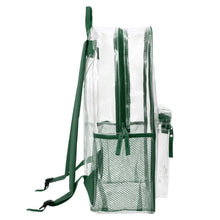 Load image into Gallery viewer, Classic 17 Inch Clear Backpack - Green