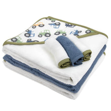 Load image into Gallery viewer, 6-pc. Baby Bath Set w/ Hooded Towel & Wash Cloths - Daddy's Little Buddy