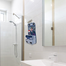 Load image into Gallery viewer, Travel Hanging Toiletry Bag - Navy Stripe