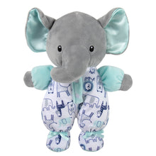 Load image into Gallery viewer, Baby Essentials Blue Elephant Plush With Rattle