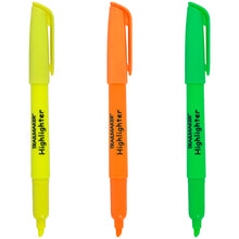 Load image into Gallery viewer, Multicolor Highlighter Pens 3-Pack