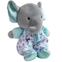 Load image into Gallery viewer, Baby Essentials Blue Elephant Plush With Rattle