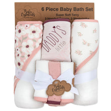 Load image into Gallery viewer, 6-pc. Baby Bath Set w/ Hooded Towel & Wash Cloths - Daddy's Little Sweetie