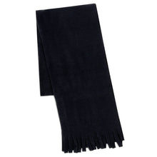 Load image into Gallery viewer, Adult Fleece Scarves 60" x 8" With Fringe - Black Only
