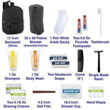 Load image into Gallery viewer, Essential Hygiene Kit 15-Piece with Backpack