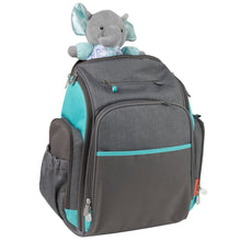 Load image into Gallery viewer, Baby Essentials Blue Elephant Plush With Rattle