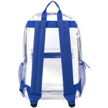 Load image into Gallery viewer, Classic 17 Inch Clear Backpack - Blue