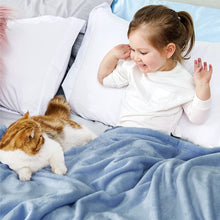 Load image into Gallery viewer, Baby 2 Piece Set Fleece Blankets 36" x 30" & Snuggler - Blue Puppy