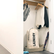 Load image into Gallery viewer, Wholesale "Laundry" Graphic Drawstring Laundry Bag 2-Pack - Beige