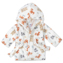 Load image into Gallery viewer, Forest Animal Toddler Robe - Grey