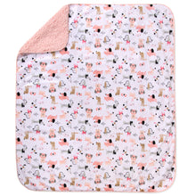 Load image into Gallery viewer, Baby Fleece Blankets 36" x 30" - Pink Puppy