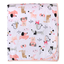 Load image into Gallery viewer, Baby Fleece Blankets 36" x 30" - Pink Puppy