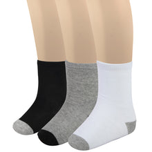 Load image into Gallery viewer, Children's Color Block Crew Socks - 3 Colors