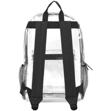 Load image into Gallery viewer, Wholesale Classic 17 Inch Clear Backpack - Black