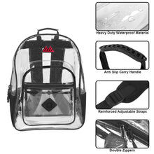 Load image into Gallery viewer, 18-Inch Summit Ridge Clear Backpack - Black