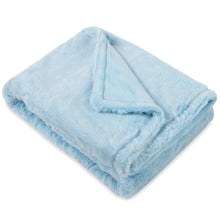 Load image into Gallery viewer, Baby 2 Piece Set Fleece Blankets 36" x 30" & Snuggler - Blue Puppy