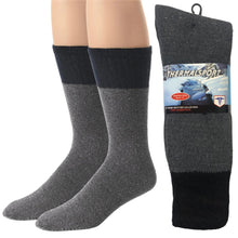 Load image into Gallery viewer, Adult Winter Thermal Crew Diabetic Rib Socks