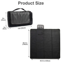 Load image into Gallery viewer, Waterproof Outdoor Convertible Blanket With Carry Handle 60†x 50â€