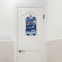 Load image into Gallery viewer, Travel Hanging Toiletry Bag - Navy Stripe