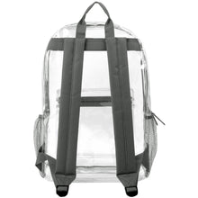 Load image into Gallery viewer, Classic 17 Inch Clear Backpack - Grey
