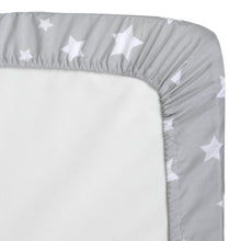 Load image into Gallery viewer, Baby Crib Mattress Fitted Sheets 2-Pack - Grey Sky
