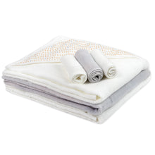 Load image into Gallery viewer, 6-Piece Baby Bath Set with Hooded Bath Towel &amp; Wash Cloth - Puppy Theme
