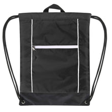 Load image into Gallery viewer, 18 Inch Front Zippered Drawstring Backpack - 3 Color Assortment
