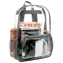 Load image into Gallery viewer, Classic 17 Inch Clear Backpack - Grey
