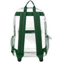 Load image into Gallery viewer, Classic 17 Inch Clear Backpack - Green
