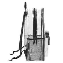Load image into Gallery viewer, Wholesale Classic 17 Inch Clear Backpack - Black
