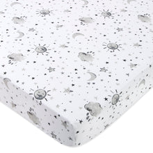 Load image into Gallery viewer, Baby Crib Mattress Fitted Sheets 2-Pack - Grey Sky
