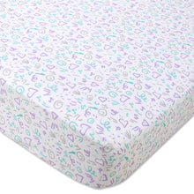 Load image into Gallery viewer, Baby Crib Mattress Fitted Sheets 2-Pack - Hearts &amp; Stripes
